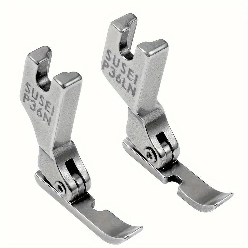2pcs Neutral All-steel Zipper Presser Foot For Singer, Brother, And Industrial Sewing Machine
