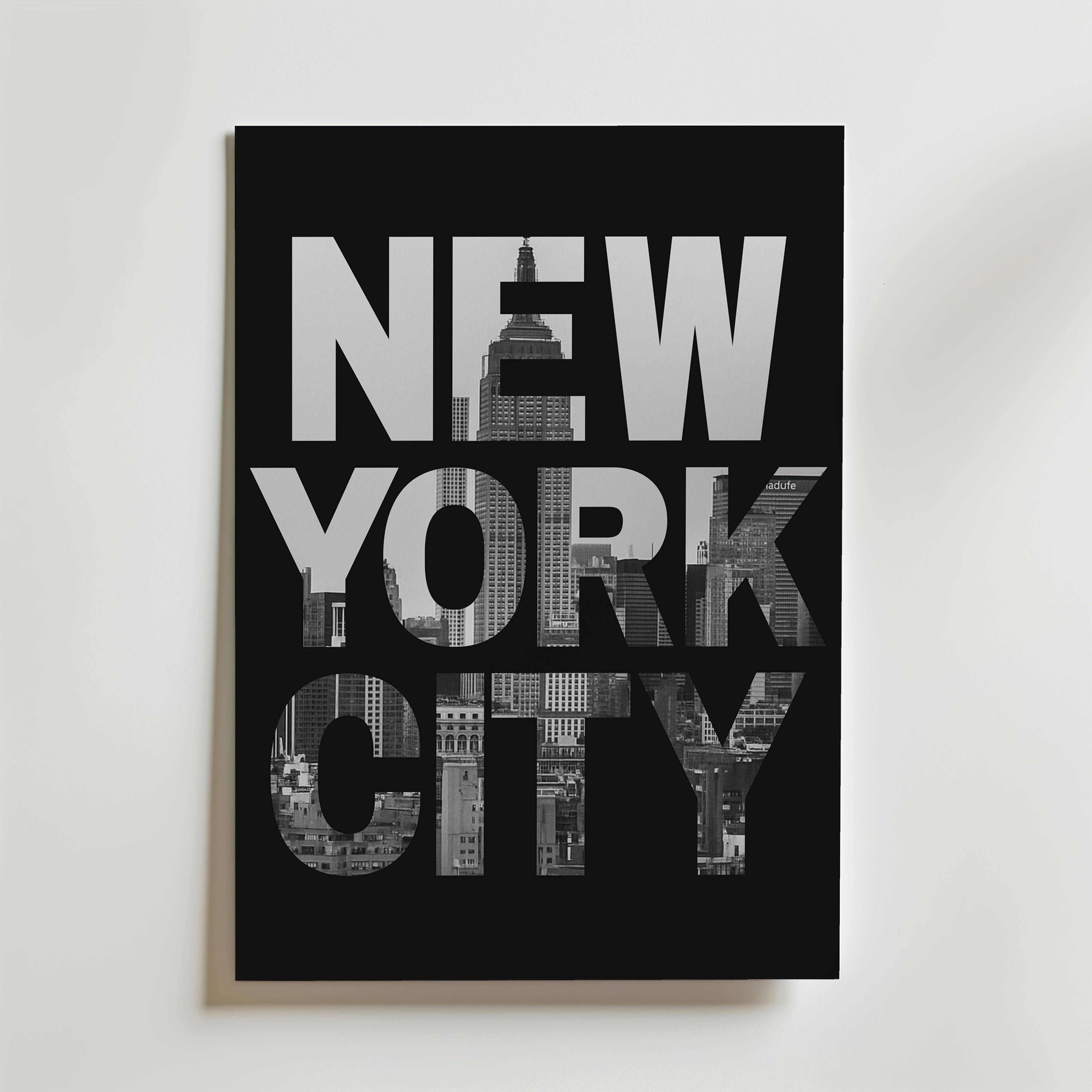 Skyline Cutout Type Poster - Fine Art Poster 13x18 cm Utan passepartout
