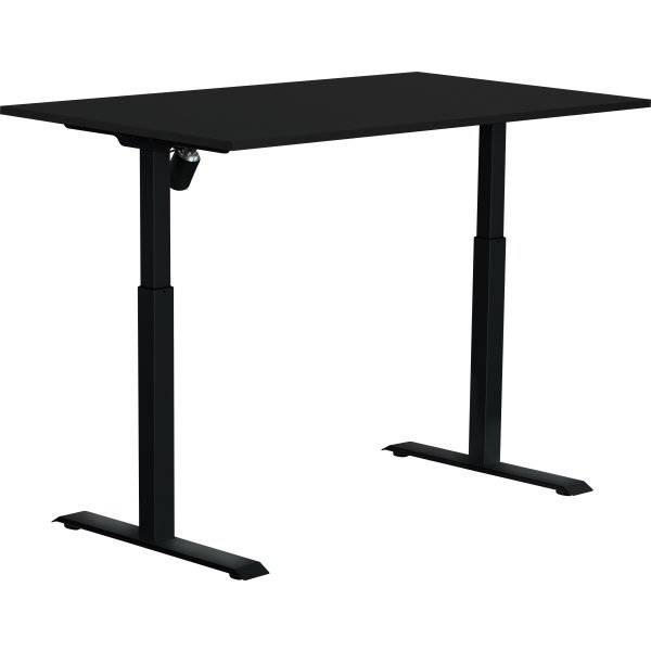 Sun-Flex I hæve-sænkebord, 140x80, Sort/sort