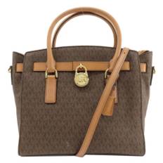 Michael Kors Pre-owned, Pre-owned, Dame, Brun, ONE SIZE, Tyl, Pre-owned Plast totes
