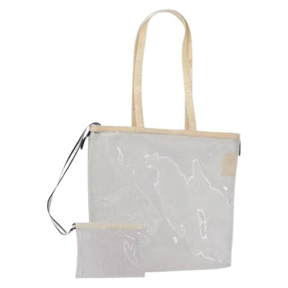 Miu Miu Pre-owned Pre-owned Klar Vinyl Tote Taske - Vintage - Dame - Beige - ONE SIZE -