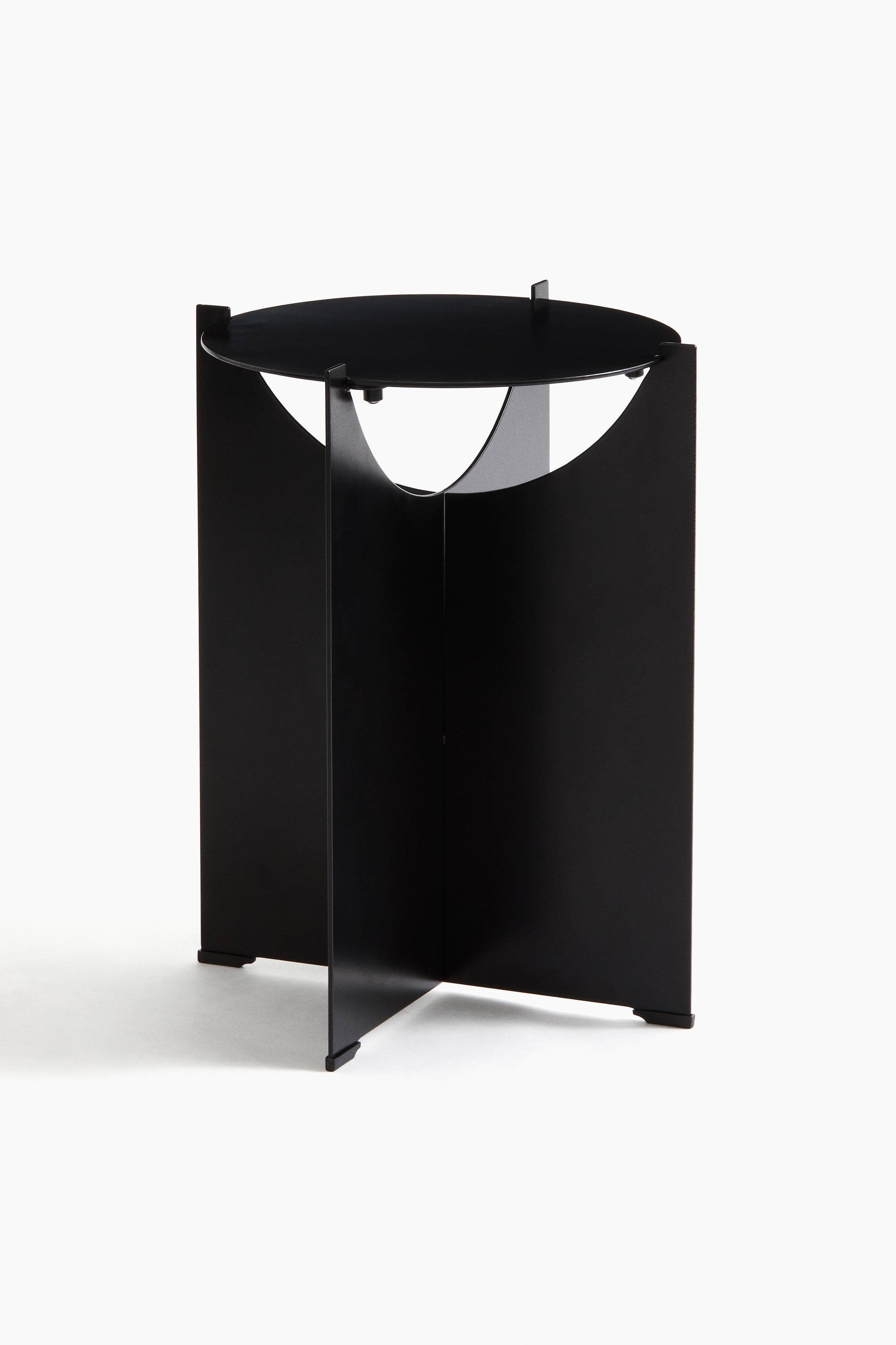 H&M Home - Sidobord i rostfritt stål - Svart (one size)