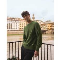 Les Deux Brad Roundneck Knit Stickade tr&#xF6;jor Gr&#xF6;n