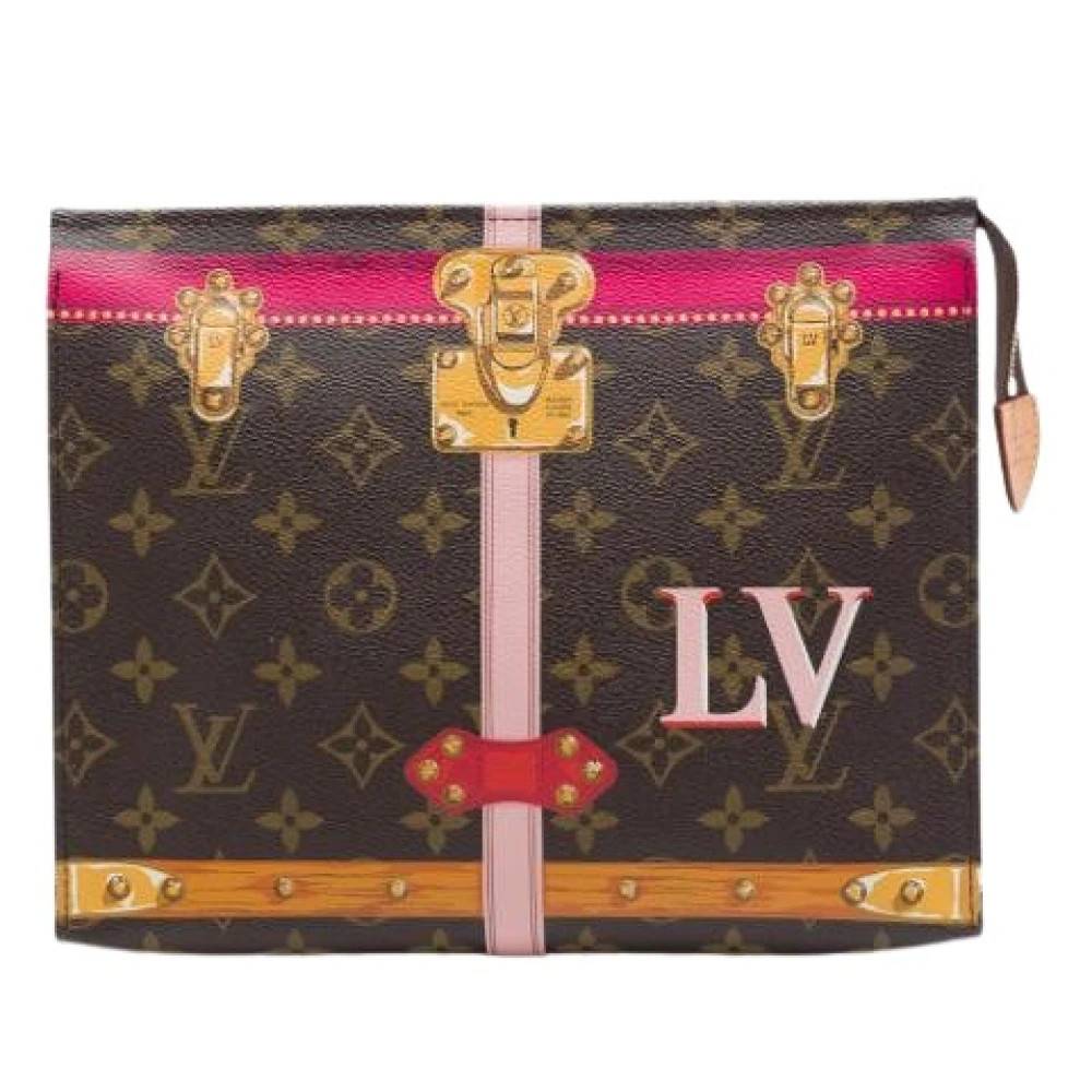 Louis Vuitton Vintage Pre-owned Toiletry Pouch 26 - Vintage - Dame - Brun - ONE SIZE -
