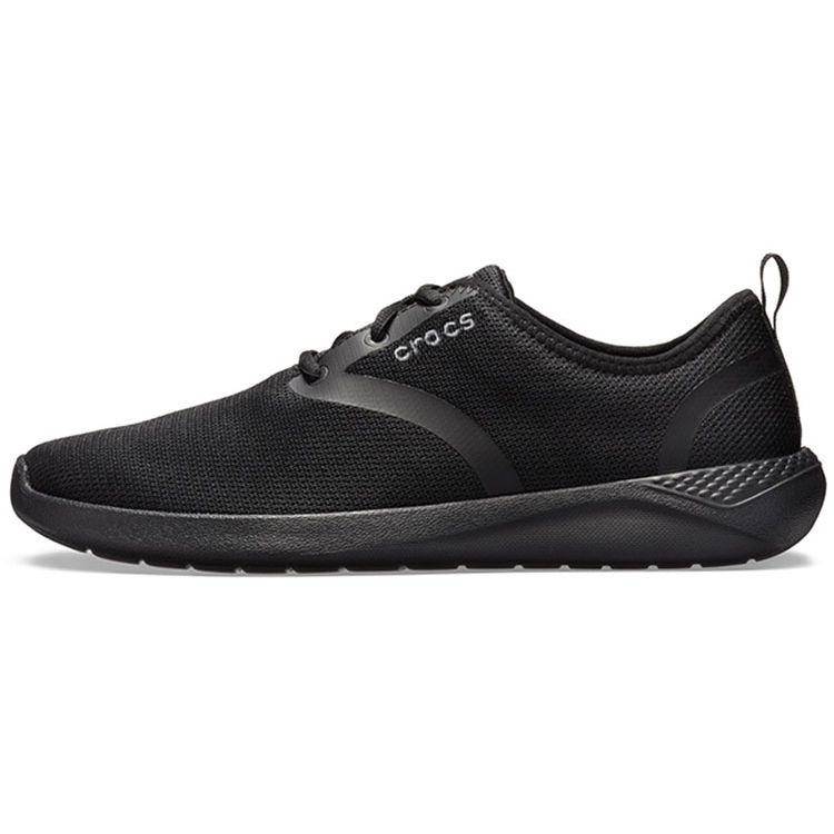 Crocs Literide Street Sports Dämpning Andningsbar Lättvikt Lågskuren Löparsko Unisex sneaker Svart 205162-060 41-42