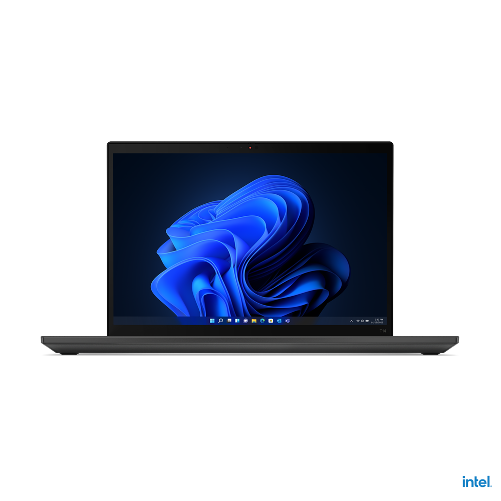 Lenovo ThinkPad T14 (Gen 3) Sort, 14", IPS, WUXGA, 1920x1200, Anti-glare, Intel Core i5, i5-1235U, 16 GB, DDR4-3200, SSD 256 GB, Intel Iris Xe.