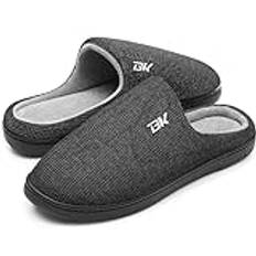 Bergman Kelly Men's Slippers - Two-Tone Cotton/Spandex - Non-Slip Indoor/Outdoor Men's House Shoes - Ranger Collection