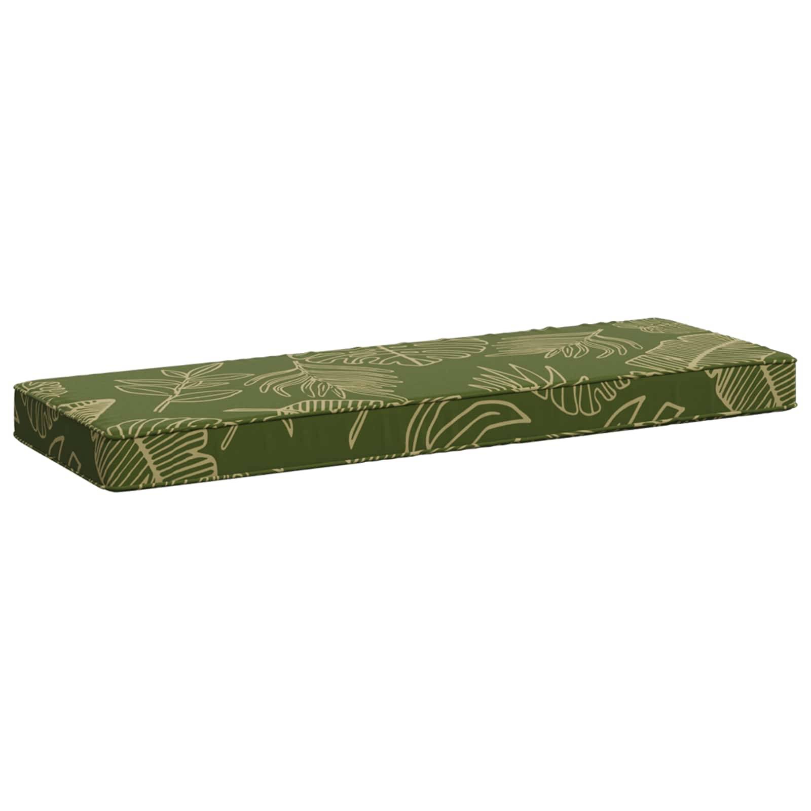 vidaXL 1-delad Bänk Kudde VUGHT 100% Polyester Bladdesign