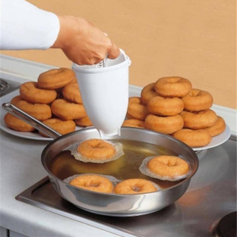Plast donut maker smör dispenser för tårta diy bakverktyg gör pannkakor hem kök verktyg