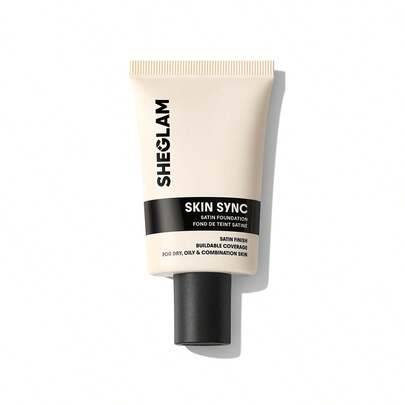 Skin Sync Satin Foundation-Wheat MäRke SköNhet Smink Kosmetika FöR Kvinnor Och Flickor Perfekt FöR Vinter VåR Idealisk FöR Y2K Elegant Mode Passande F (En-Storlek)