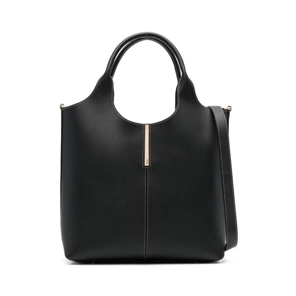 Tod's Sort Lobster Claw Håndtaske - Tasker - Dame - Sort - ONE SIZE - Uld
