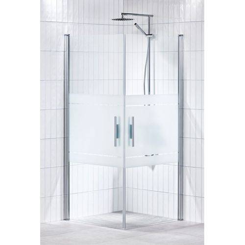 Alterna Lusso HT1 Rak duschhörna 90x90 (halvfrostat glas)