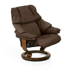 STRESSLESS RENO-LÄDER BATICK BRUN-BRUNBETS UNDERREDE
