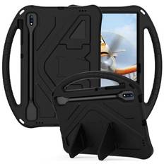 Samsung Galaxy Tab S7+/S7 FE/S8+ Stødsikkert Transportabelt Cover til Børn - Sort