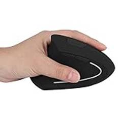 Dilwe Trådlös vertikal optisk mus, 800/1200/1 600 DPI justerbar 6 programmerbara knappar ergonomiska spelmöss för vänster hand för PC dator bärbar dator