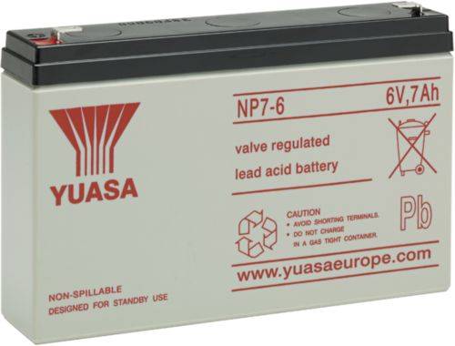 Yuasa 6V 7,0Ah (AGM) batteri 151 x 98 x 34