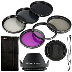 6-teiliges UV CPL ND Filter + Gegenlichtblende +Halter 58mm für Canon EOS Canon EOS Rebel XSi T4i T3i 70D 60D 700D 650D 1100D 1000D 600D 50D 550D 1DX 5D Mark 5D2 5D3 6 Rebel XSi T4i T3i LF134