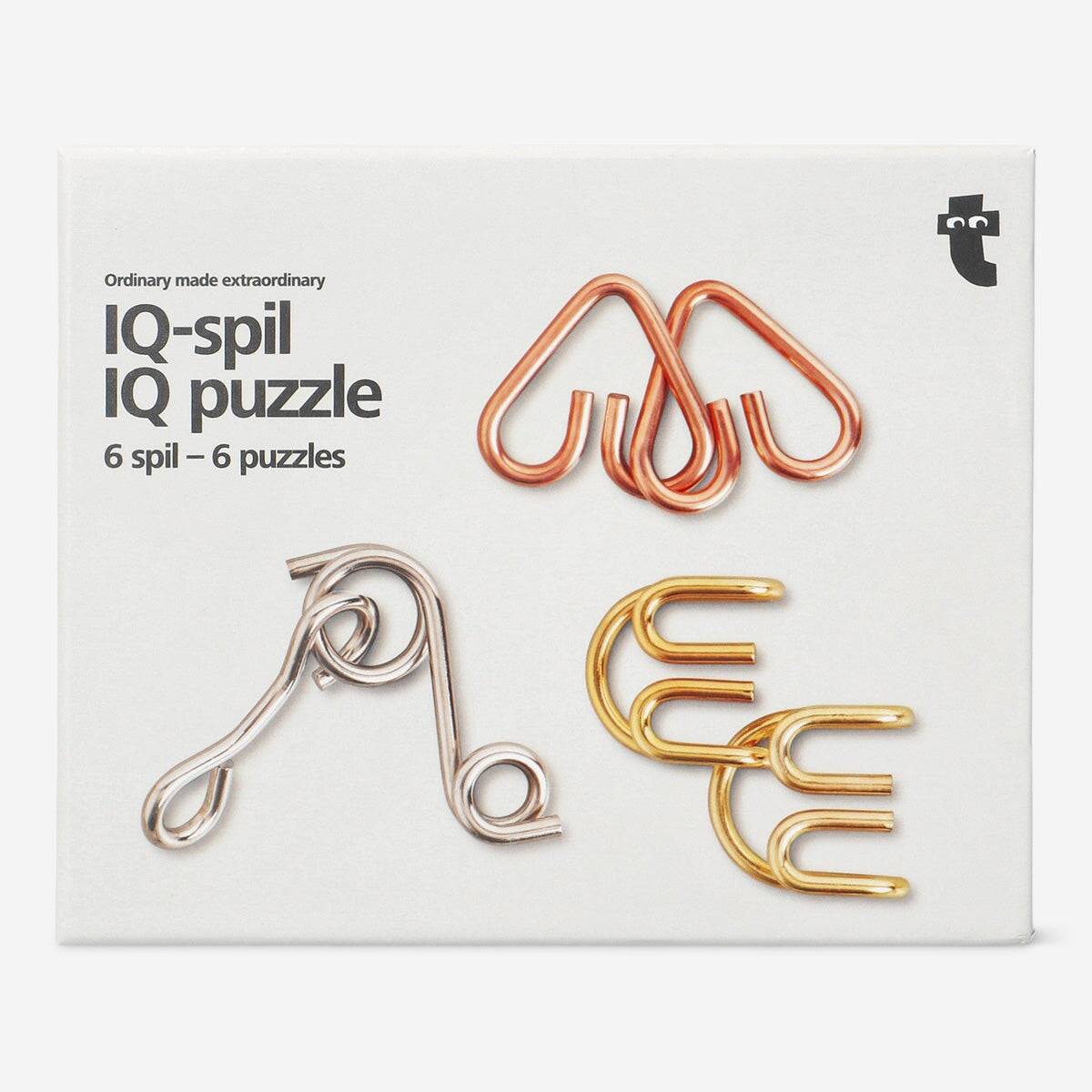 Metall-IQ-Puzzles - 6 Stk.