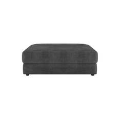 Reno fotpall avanna dark grey - Grå (B: 112 x D: 60 x H: 46 cm / Sitthöjd: 41 cm)