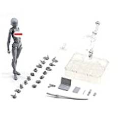 primrosely Body-Chan Body Kun figur – ritfigur för konstnärer – PVC Body Kun och Body Chan Set Action Figur Model Drawing Figur SHF Man + Female Set