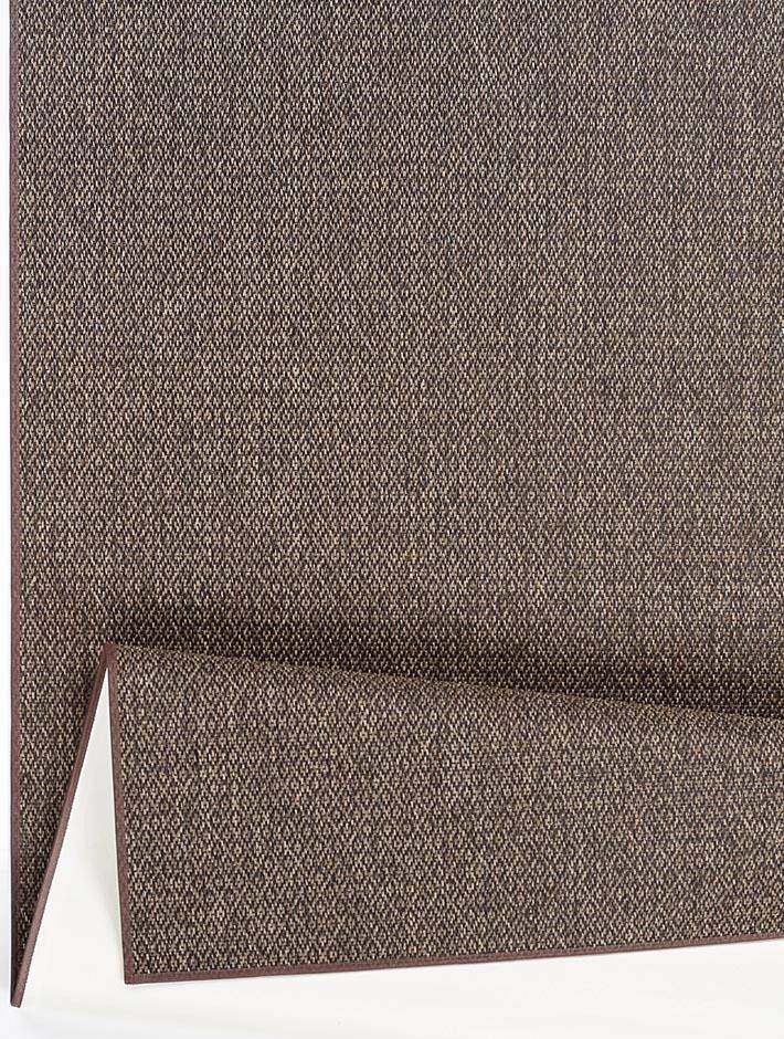 Flatvävd matta Bello - 80 x 350 cm - Brun - Lättstädad (80 x 350 cm)