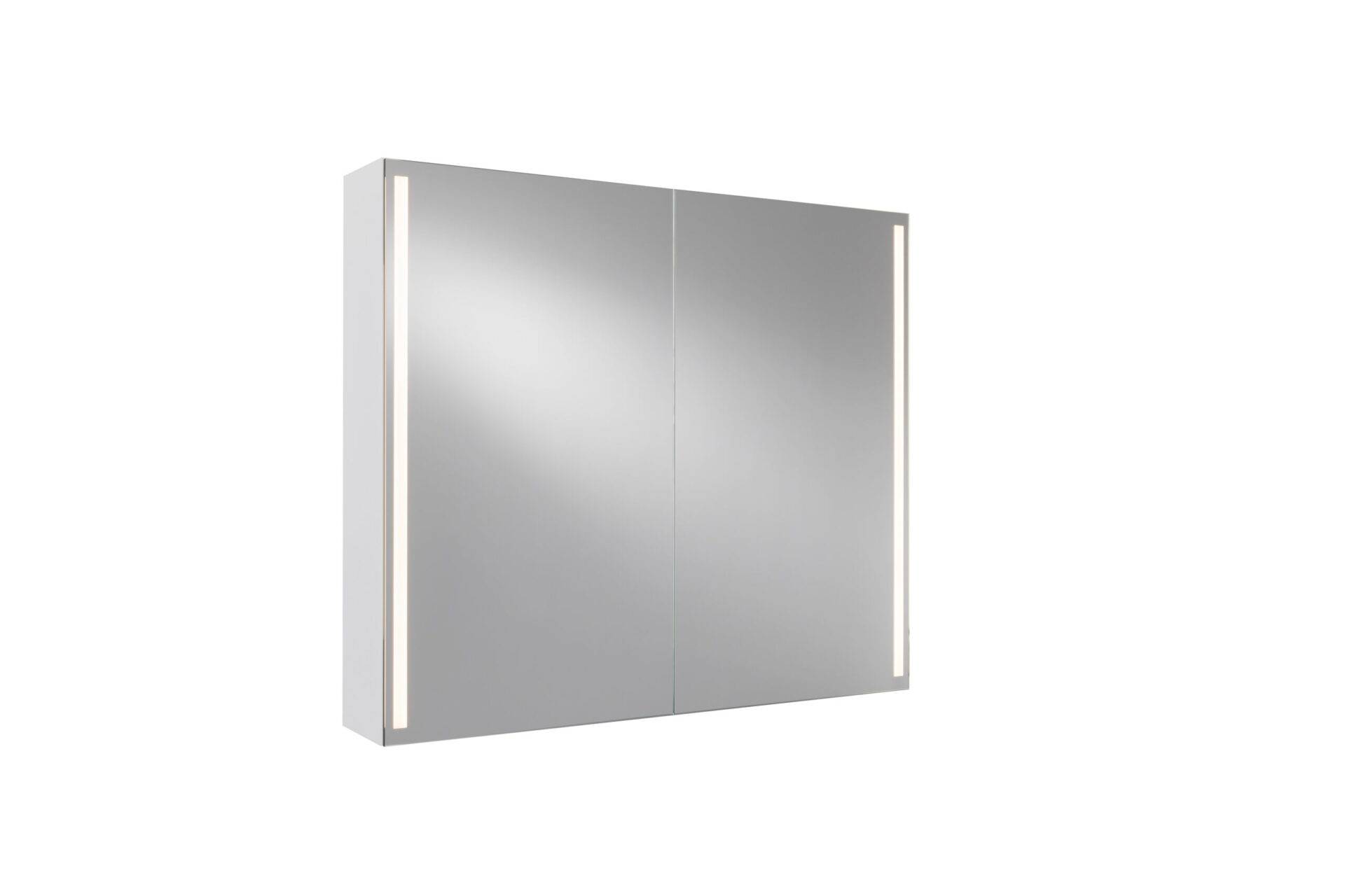 ILLUMY, spegelskåp, 100 cm, vit, vertikal (1000x700 mm)