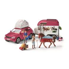 Hesteeventyr med bil & hestetrailer Schleich Horse Club 42535