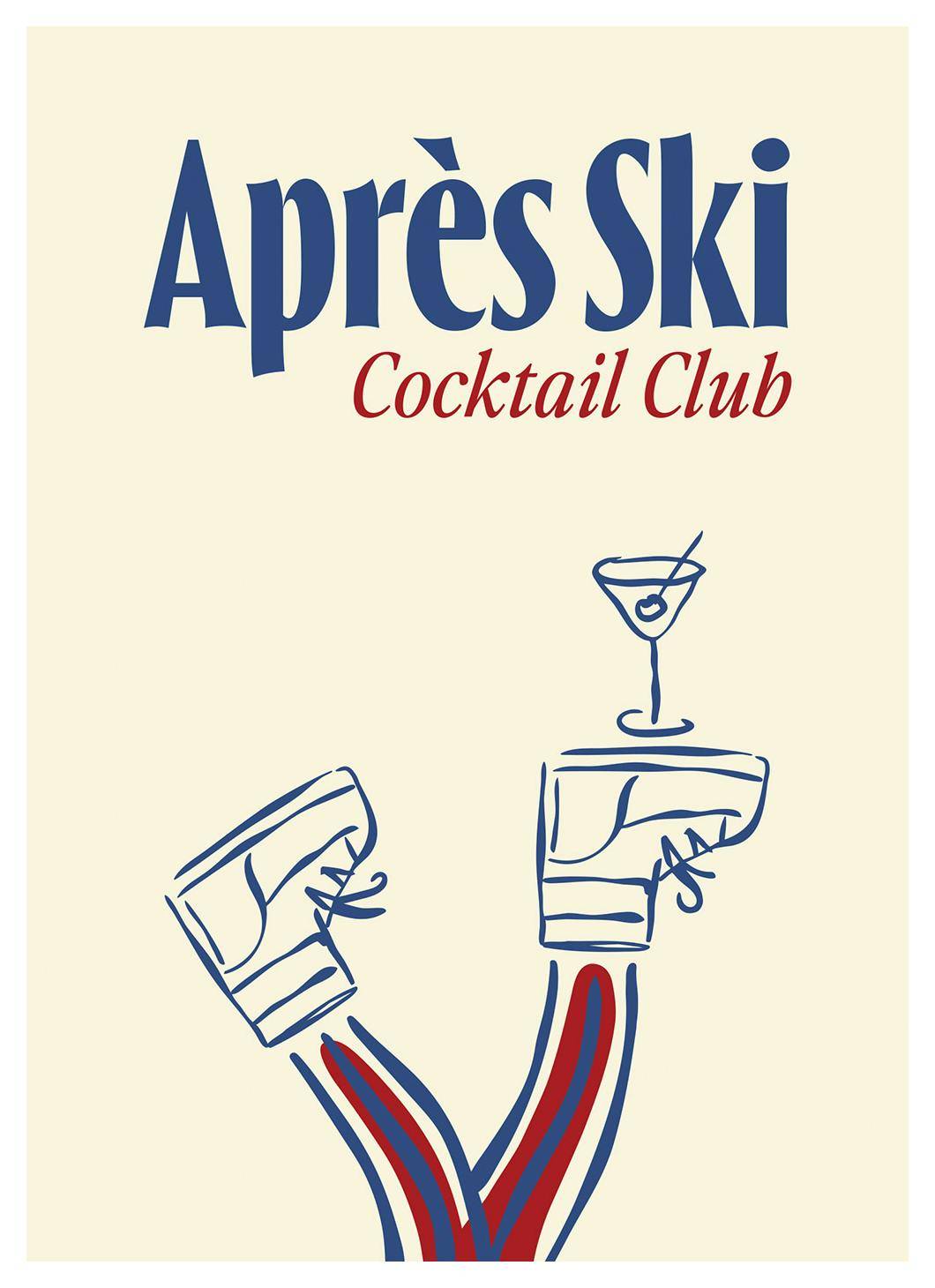 Après Ski Cocktail Club Poster (21x30 cm)