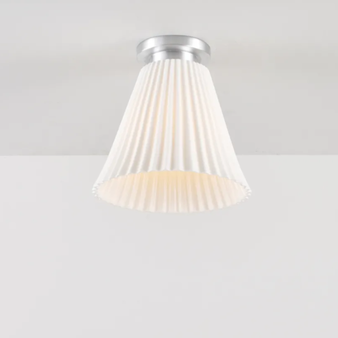 Hector Pleat ceiling Original BTC - Large / børstet aluminium
