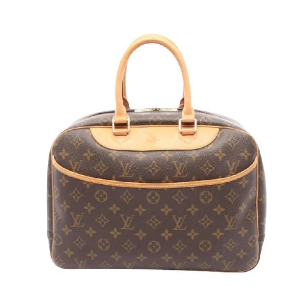 Louis Vuitton Vintage Pre-owned Vintage Monogram Canvas Håndtaske - Vintage - Dame - Brun - ONE SIZE - Læder