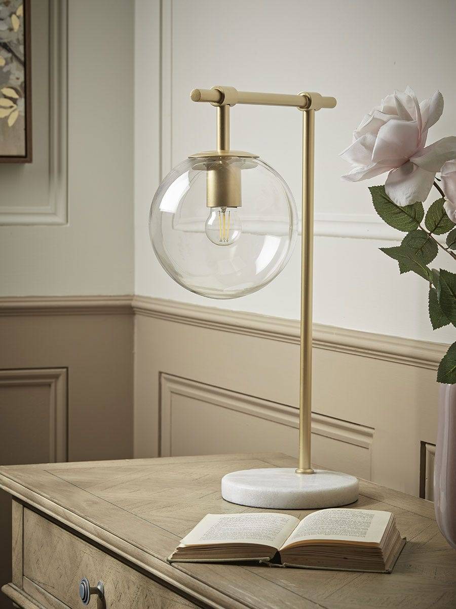 Globe Table Lamp - Brass