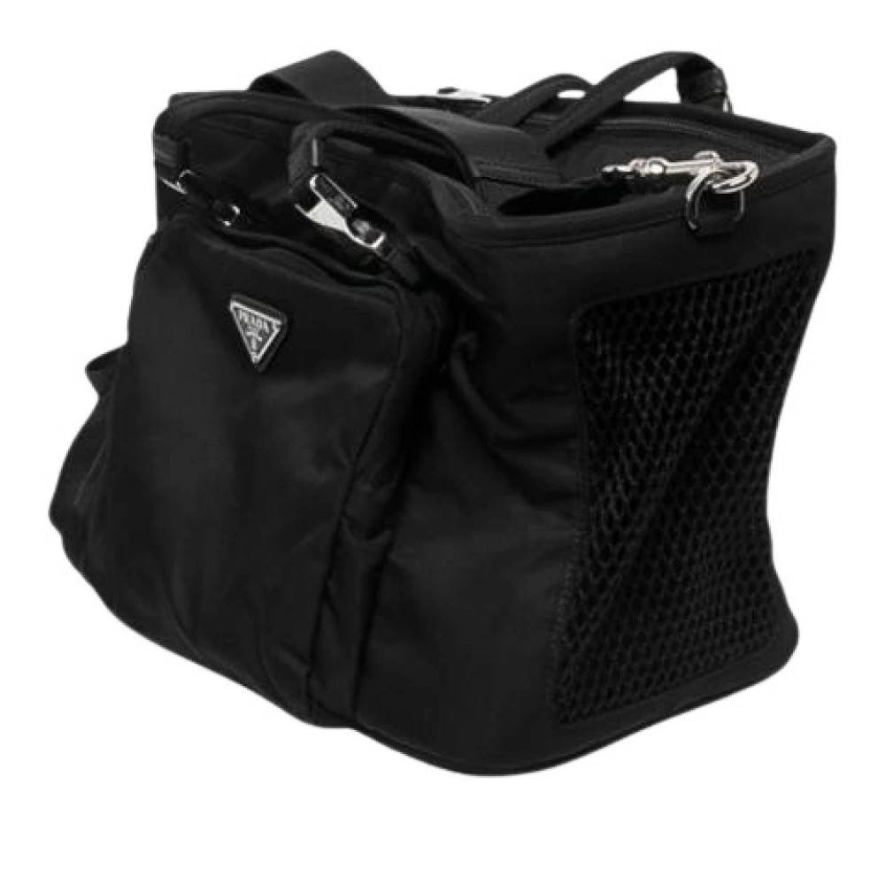 Prada Vintage Pre-owned Nylon Pet Carrier Tote - Vintage - Dame - Sort - ONE SIZE - Nylon
