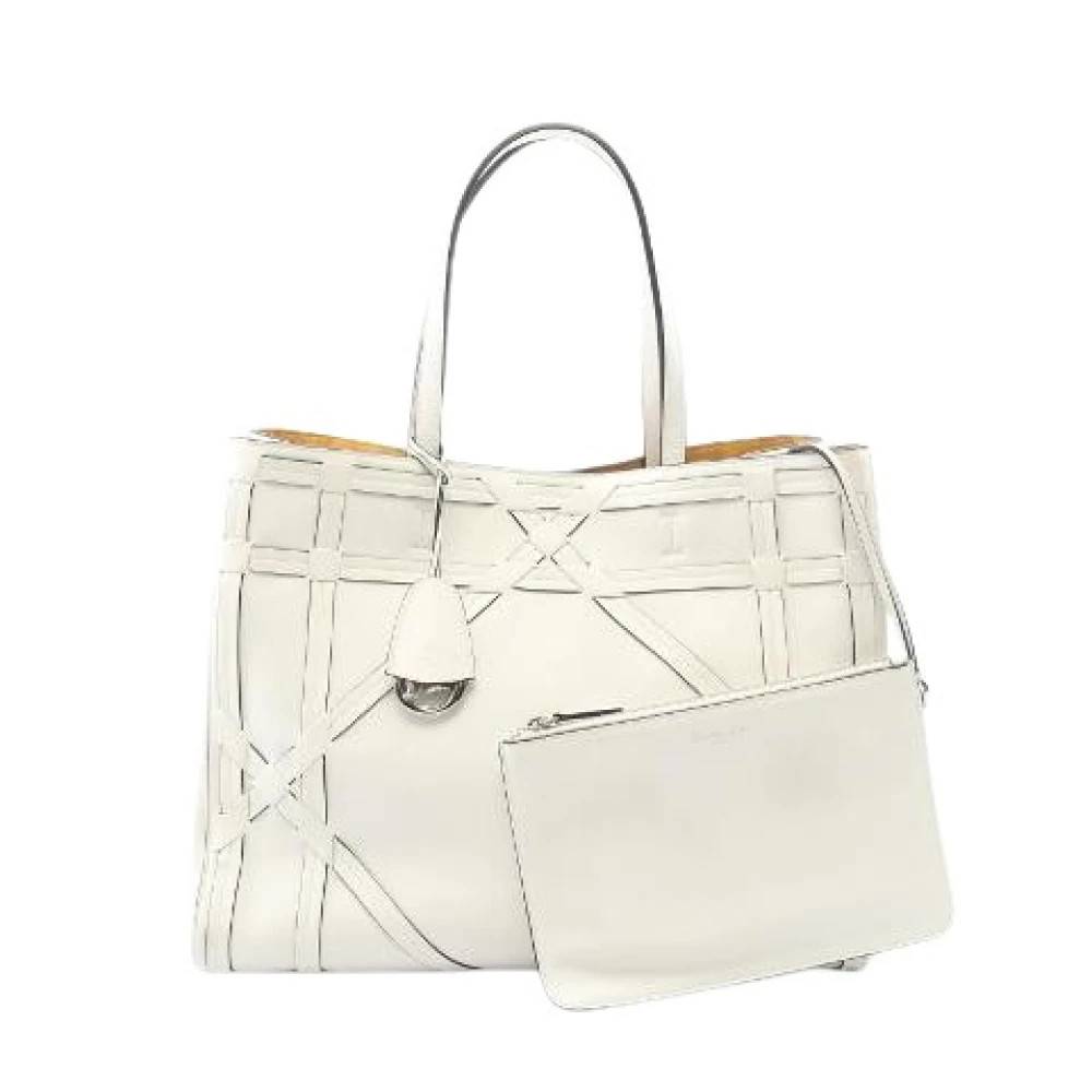 Dior Vintage Pre-owned Giant Cannage Connect Tote Bag - Vintage - Dame - Hvid - ONE SIZE - Læder