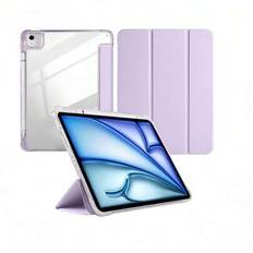 [2025 Heta Nyheter] iPad-fodral med pennfack - Kompatibel med iPadAir 4/5/Pro 11/13 tum och andra modeller, lila Business Simple Flip Cover Surfplatta - Violet (Multi-size)