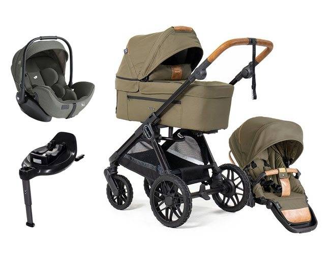 Emmaljunga Sento Pro duovagn Ergo+ 2027 + Joie i-Level Pro babyskydd + Joie i-Base Encore isofixbas