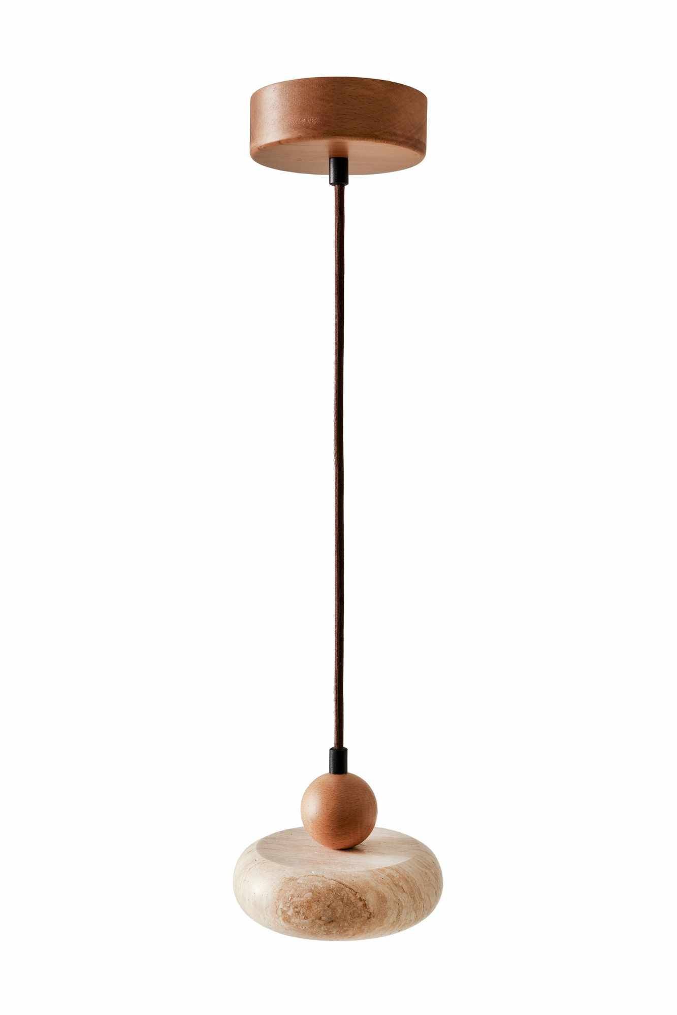 Serros Pendellampa - Beige Och Ek Kristallkrona & takkrona