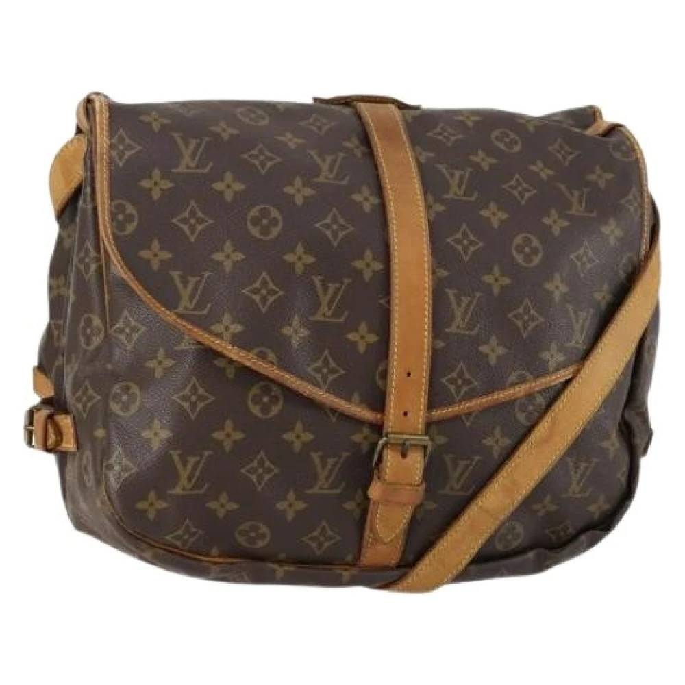 Louis Vuitton Vintage Pre-owned Canvas Cross Body Taske - Vintage - Dame - Brun - ONE SIZE - Tyl