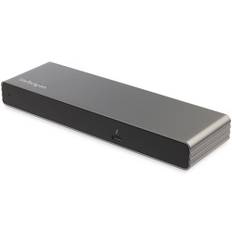 StarTech.com Thunderbolt 3 Dock, Dual 4K 60Hz Monitor TB3 Docking Station with DisplayPort, HDMI & 1080p VGA, 85W Power Delivery & Charging, Gigabit Ethernet, Universal Thunderbolt 3 Dock - TB3 Dock w/ 85W PD (TB3DK2DHVUE)