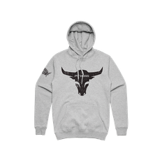 Pitboss Bull Hoody, Grey Heather - Men - 40559 ✓ På lager - klar til levering og afhentning