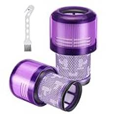 TOPALL filter för Dyson V12-filter, dammsugare ersättningsfilter för Dyson V12 Origin, V12 Detect Slim, V12 Slim+, V12 Detect Slim Absolute, ersätter #971517-01 (2 stycken)