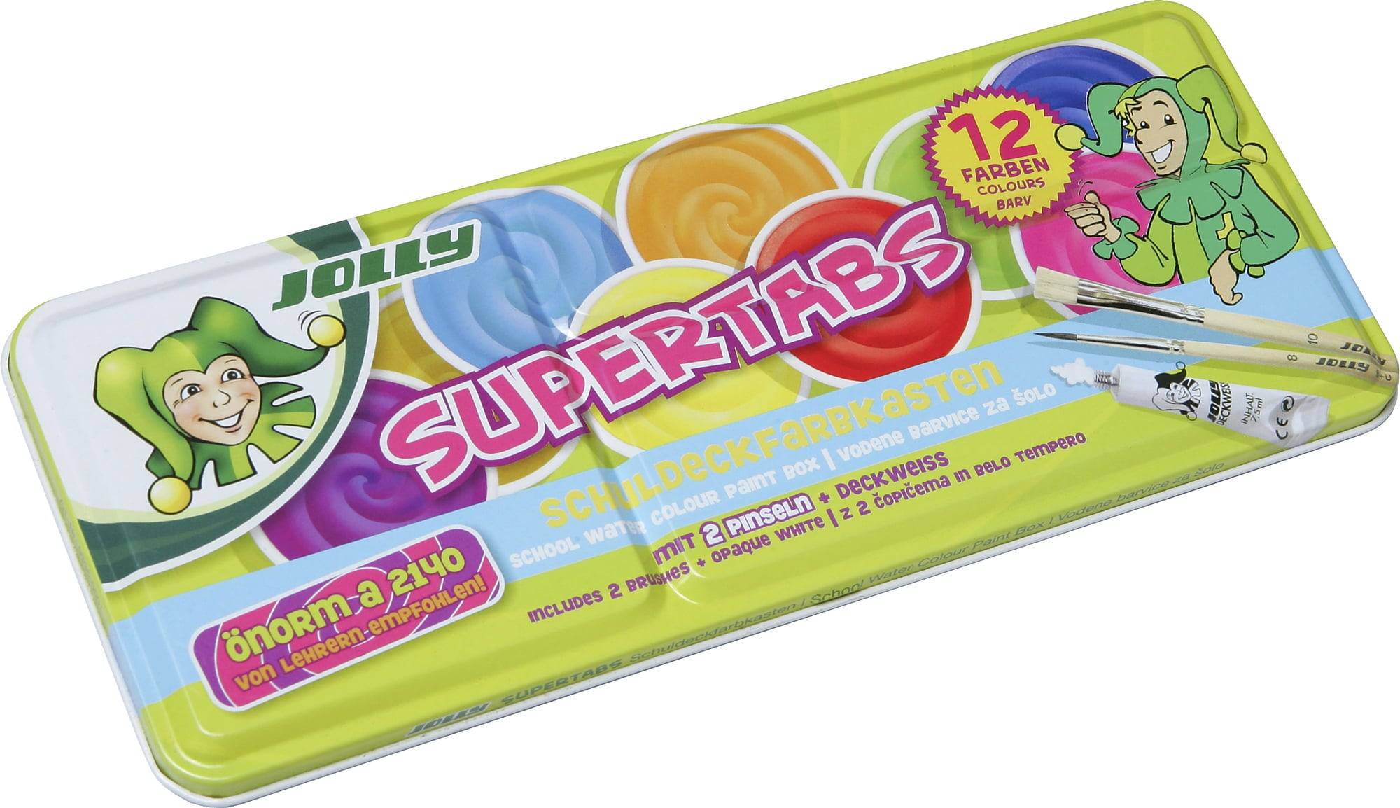 JOLLY JOLLY Supertabs Täckfärglåda, 24 st.