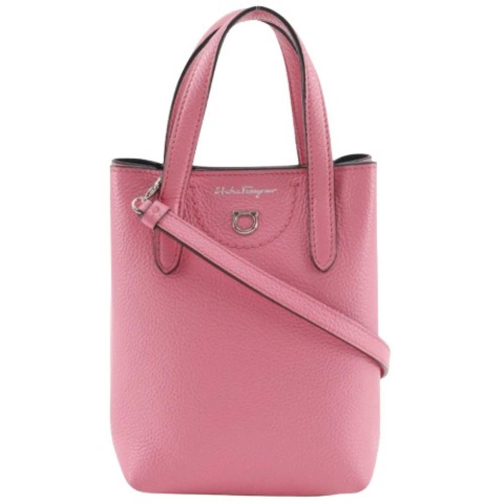 Salvatore Ferragamo Pre-owned Pre-owned Handbag - Vintage - Dame - Lyserød - ONE SIZE - Læder