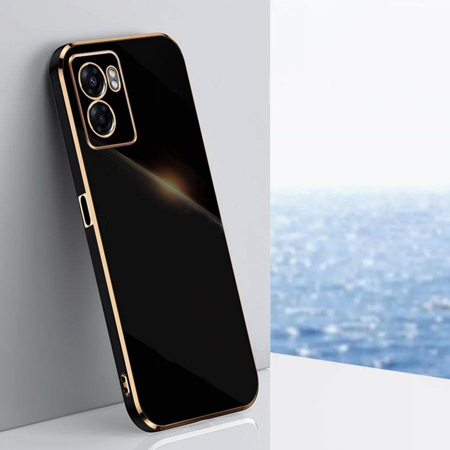 Lyxigt Pläterat Silikonfodral För OPPO Reno 15F 13 14 14F 13F A6X A79 A98 A54 A74 5G A53 A60 A38 A58 A18 A5 Realme 15 16 C67 C63 C61 C51 Fyrkantigt Sk