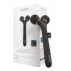 GESKE | SmartAppGuided™ Sonic Facial Roller | 4 i 1 | Derma Roller | enhet för ansikte | professionell ansiktsroller | stramar upp och definierar huden i ansiktet