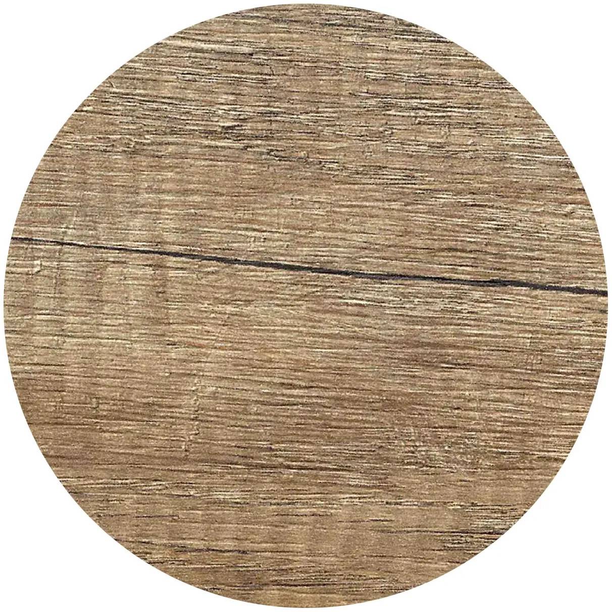 On Top™ bordsskiva HPL Vintage Wood Ø70 cm - Grå/Brun