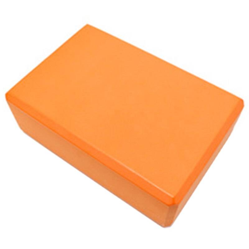 -2 st gym block skum tegel träning träning fitness set verktyg yoga bolster kudde kudde stretching - orange