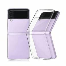 Basic Telefonfodral 1 st Stötsäkert Transparent Ultra-Tunn High Definition Skyddsfodral Kompatibel med Samsung Galaxy Z Flip 2/3/3 5g/4/5/Flip2/Flip3/ - Genomskinlig (Galaxy Z Flip3 5G,Galaxy Z Flip 5 5G,Galaxy Z Flip4)