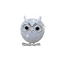 Huamengyuan Car Freshener Clip, Owl Car Air Freshener Clip, Owl Car Air Conditioning Outlet Doft för jul Födelsedagsfest Inflyttningsfest, Silver