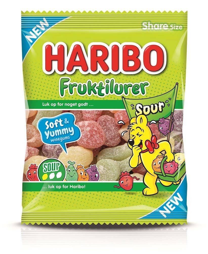 Haribo - Fruktilurer Sour.