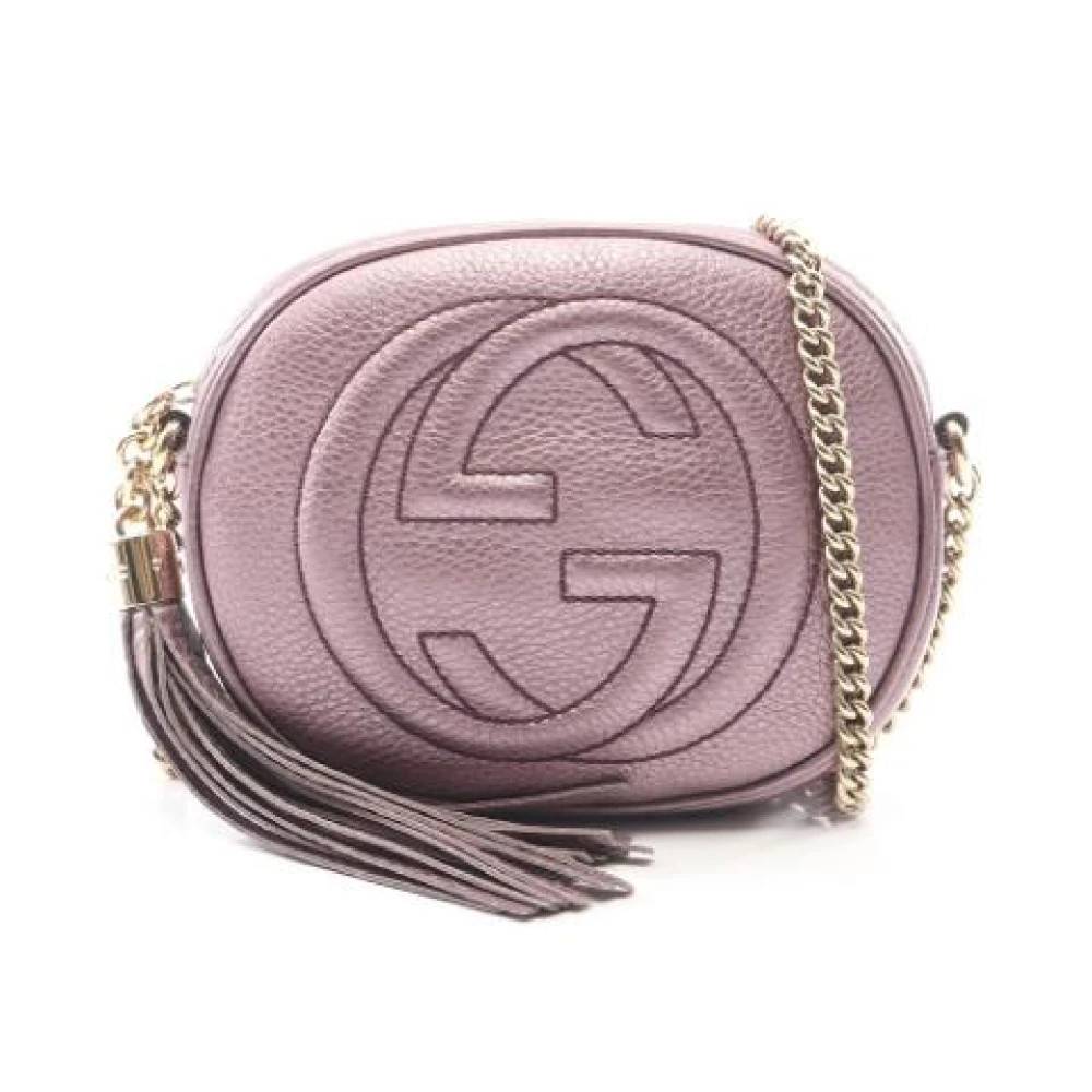 Gucci Vintage Pre-owned Vintage Crossbody Bag - Vintage - Dame - Lilla - ONE SIZE - Uld